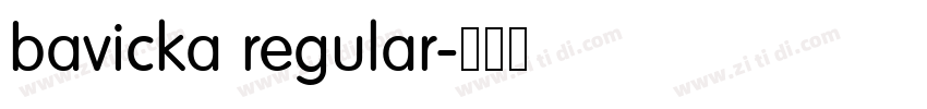 bavicka regular字体转换